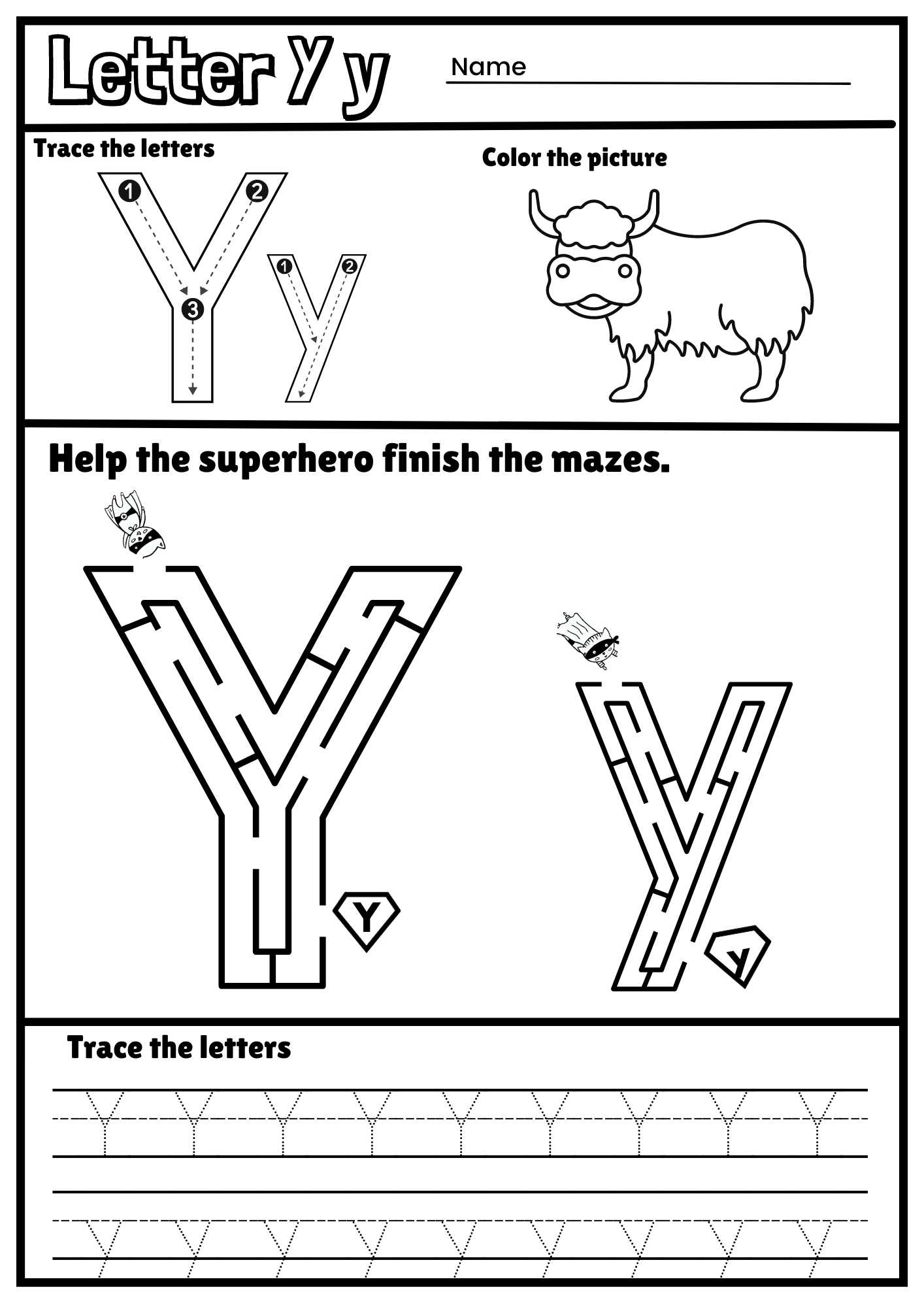 Letter Y Alphabet Tracing And Coloring Free Printable PDF Ezpzphonics letter-y-alphabet-tracing-and-coloring-free-printable-pdf-ezpzphonics